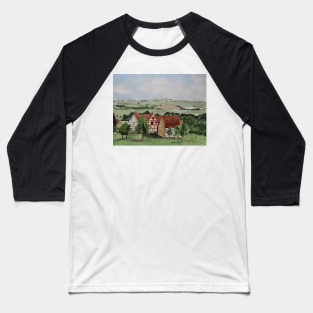 Swabian landscape with timbered houses Baseball T-Shirt